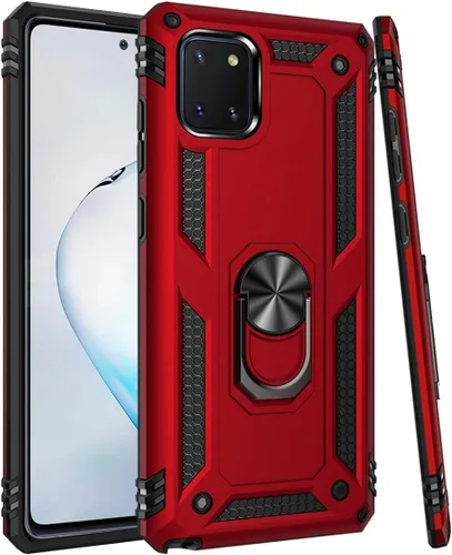 Vista 8 de Funda para Galaxy Note 10 Lite - Funda protectora de grado militar con soporte magnético para anillo de coche, cubierta de soporte para Samsung