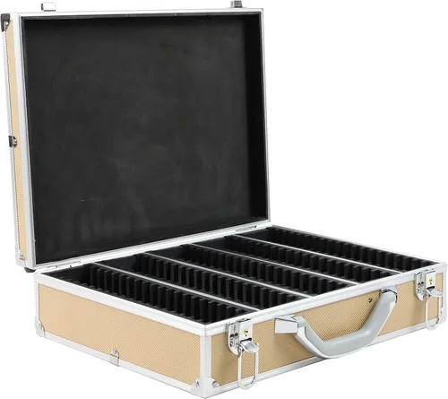 Vista 22 de Ursae Minoris Elite - Caja de aluminio negra para 12 portamonedas de estilo certificado o certificado NGC, PCGS, ANACS, Elite, Lighthouse, BCW Negro