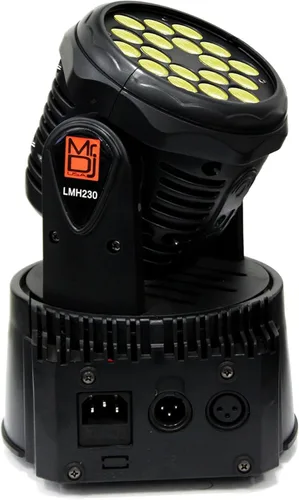 Vista 7 de MR DJ USA - LMH230 100W RGBW 18-LED Cabeza móvil DJ Luz