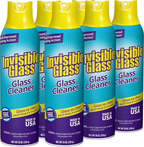 Vista 8 de Limpiador premium de vidrio Invisible Glass 91160, 19 onzas líquidas. 1 Paquete (con lata fácil de agarrar)