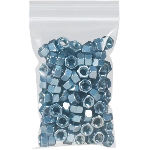 Vista 66 de Aviditi Poly Bolsa con cierre hermético blanco, 10" x 12", Azul, 1000