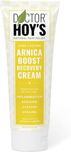 Vista 7 de DOCTOR HOY'S Crema natural de recuperación de árnica, crema para aliviar el dolor muscular y moretones, fórmula homeopática tópica con árnica