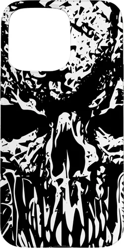 Vista 31 de Grindcore Occult Horror Skull Art Death Metal Thrash Metal Case for iPhone 16
