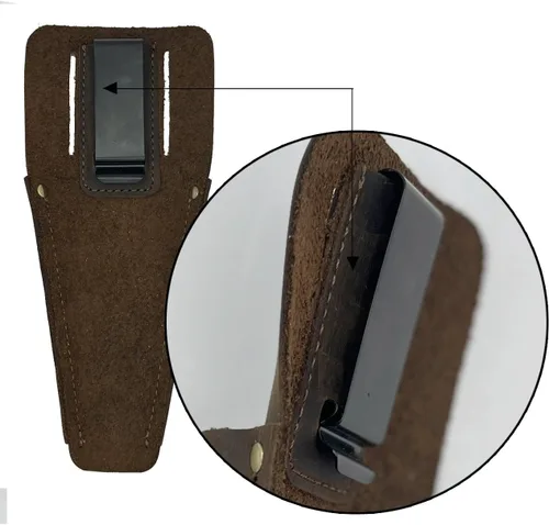 Vista 6 de Funda de podadora de cuero de jardín,Funda de herramienta para tijeras de podar de jardinería,Cubierta protectora de tijera duradera