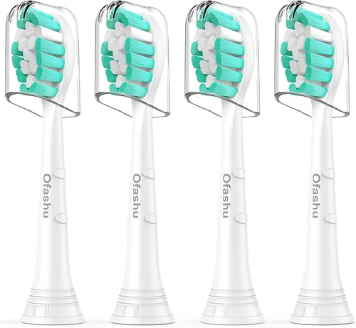 Vista 10 de Cabezales de repuesto compatibles con Philips Sonicare Protectiveclean C1 C2 4100 5100 6100 9024 6250, blanco, 10 cabezales de cepillo eléctrico