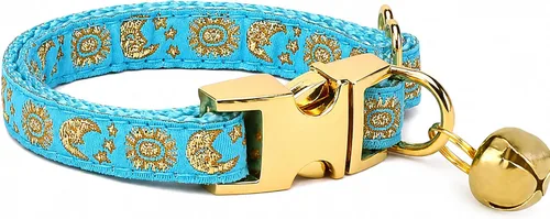 Vista 19 de waaag Pet, Moons Stars Suns - Collar para perro y gato, múltiples diseños Crescent Celestial, collar de correa para perro y gato, tamaño XXS