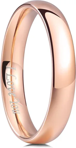 Vista 64 de King Will Alianza de boda de acero inoxidable 316L para hombres y mujeres, anillo de boda de 0.31 a 0.315 pulgadas de ancho, chapado en negro
