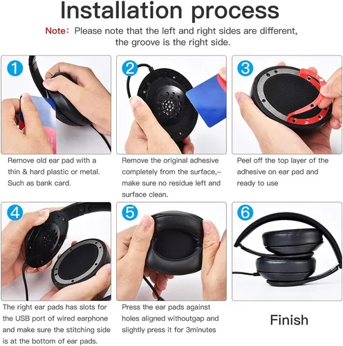 Vista 6 de Almohadillas profesionales de repuesto para auriculares Beats Studio 2 y Studio 3