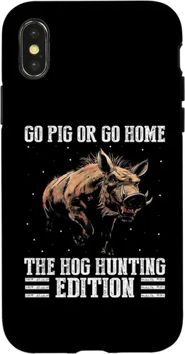 Vista 5 de iPhone 12 mini Pig Hunting Quote for Hog Exterminator and Boar Hunting Case