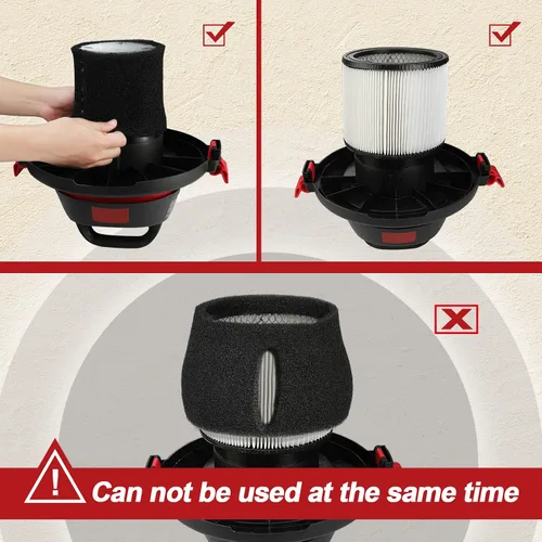 Vista 7 de Shop-Vac 90525 Reemplazo de filtro de funda de espuma, para la mayoría de aspiradoras Shop-Vac húmedas/secas de 1 galón, reemplaza las piezas #