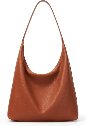 Vista 10 de KALIDI Bolso de Mano Casual de Cuero Vegano Bolso Hobo con Cremallera para Trabajo de Fin de Semana Bolso de Hombro para Viaje de Mujer