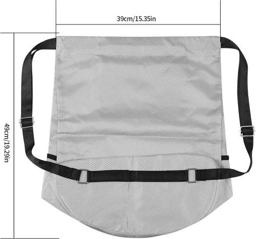 Vista 2 de HexinYigjly Bolsa de mochila con cordón, Cinch Mochila Bolsas, Sport Sack Draw String Bag Bulk, Gym Sackpack String Bag, Gris, Bolsa con cordón