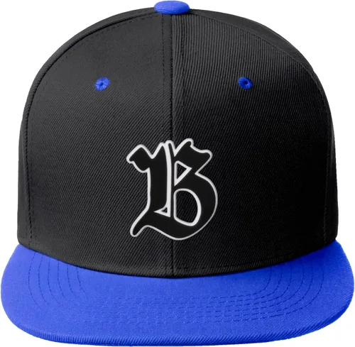 Vista 1313 de Daxton Gorra clásica con visera de billete plano con letras del alfabeto inglés antiguo de la A a la Z