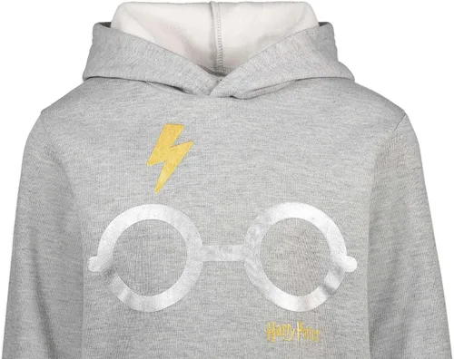 Vista 5 de Harry Potter Sudadera con capucha de forro polar para niños pequeños a niños grandes, Oro