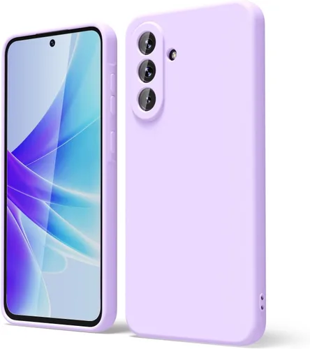 Vista 259 de oakxco Funda para teléfono Samsung Galaxy A12 con agarre de silicona líquida, linda delgada fina suave cubierta de gel de goma TPU lisa para mujeres