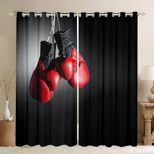 Vista 13 de Erosebridal Cortinas opacas de teñido anudado, cortinas de oscurecimiento de galaxia, tratamiento de ventana de nebulosa, 38 x 45 pulgadas, 2