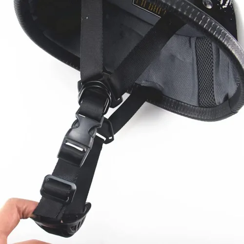 Vista 3 de Gorro de perfil bajo para motocicleta, pequeño y ligero, aprobado por DOT, gorra de calavera retro para hombres y mujeres, estilo alemán, novedoso