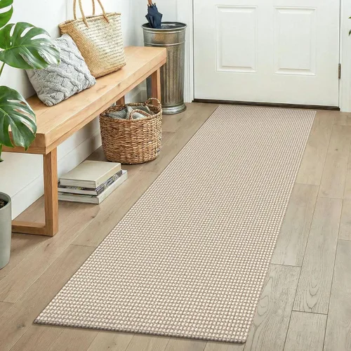 Vista 267 de KOZYFLY - Tapete para puerta de interior, lavable, pequeña, antideslizante, con respaldo de goma, felpudo de algodón para el hogar, color negro