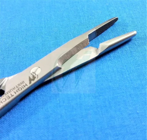 Vista 4 de T/C Olsen Hegar Needle Holder 5.5" con insertos de carburo de tungsteno o.r Premium Grade (HTI marca)