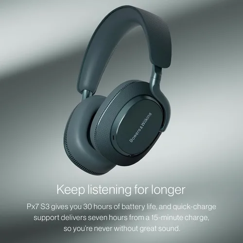 Vista 5 de Bowers & Wilkins Px7 S3 Wireless Over-Ear Headphones, Indigo Blue Azul índigo