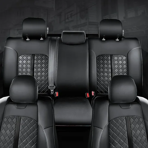 Vista 5 de Carlimeki Fundas de asiento personalizadas para Tacoma 2005 2006 2007 2008 2009 2010 2011 2012 2013 2014 2015 Crew Cab 2ª Gen Tacoma Base