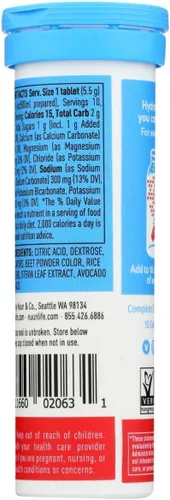 Vista 5 de Nuun Hydration Drink Tab - Active - Fruit Punch - 10 Tabletas - Caja de 6