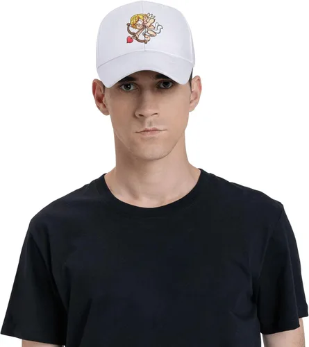 Vista 8 de Valentine's Day Angel Baseball Cap for Men Women Classic Solid Color Adjustable Dad Hat