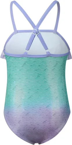 Vista 2 de Phineein Traje de baño de una pieza para niñas con estampado de corazón de frutas tropicales