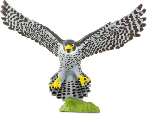 Vista 6 de Safari Ltd. Figura de halcón peregrino, figura detallada de plástico de 3.75 pulgadas, divertido juguete educativo para niños, niñas y niños a