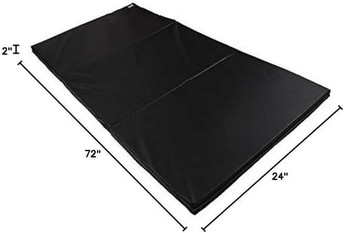 Vista 4 de Power Systems Alfombrilla de gimnasio premium, negro azabache