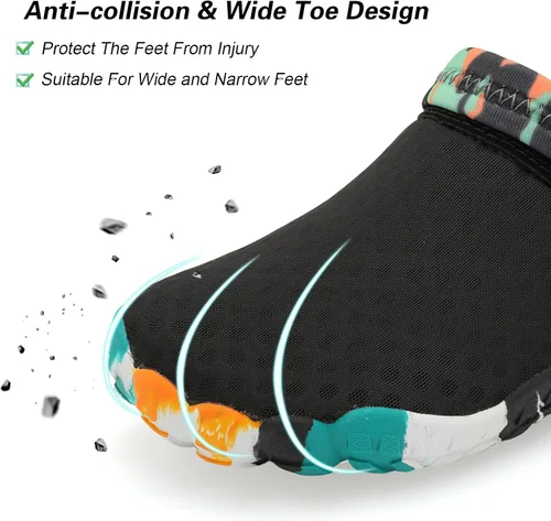 Vista 6 de Besroad Outdoor Hiking Slip on Sandals Sports Water Shoes Fashion Sneakers Slippers Classic Clogs for Women Men
