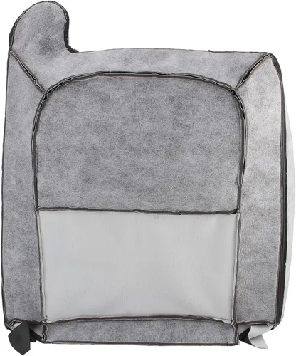 Vista 8 de AUTOKAY Cubierta de asiento trasero inclinado inferior y superior del lado del conductor y del pasajero, color gris para Chevy Silverado 1500 2500