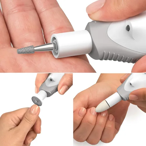 Vista 5 de Pure Enrichment PureNails - Kit profesional de manicura y pedicura de 10 piezas, juego de taladro eléctrico de uñas para aseo de calidad de salón