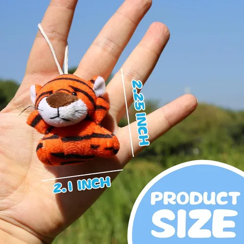 Vista 4 de Uzoxlsn Paquete de 38 mini animales de peluche para fiestas para niños, juguete de peluche pequeño a granel para máquina de garras, premios