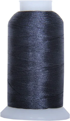 Vista 11 de Carretes de hilo de poliéster, 1000 m – 160 colores – Peso del hilo: 40 40wt trilobal polyester embroidery thread with bright sheen. Works with