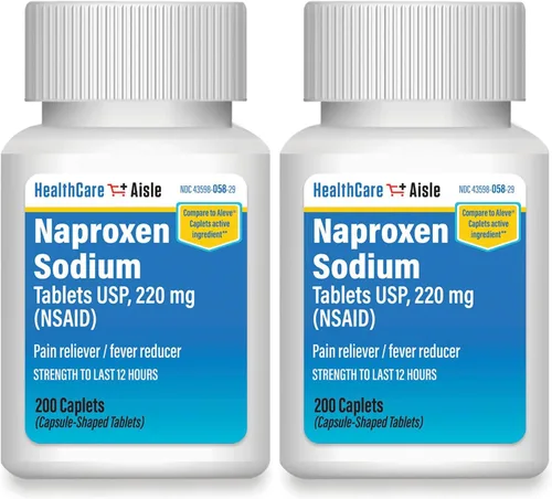 Vista 7 de HealthCareAisle Naproxeno Sódico, 220 mg - 200 capletas - Analgésico y Reductor de Fiebre, Hasta 12 Horas de Alivio