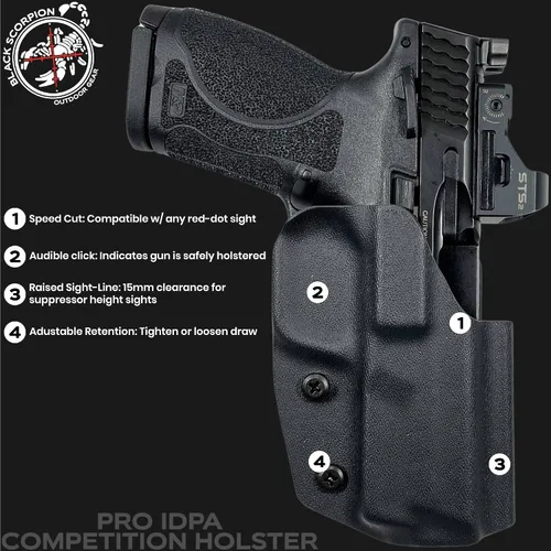 Vista 5 de Pro IDPA - Funda de competición para Canik Rival-S
