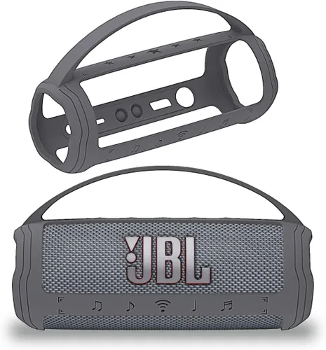 Vista 8 de JCHPINE Funda de silicona para altavoz Bluetooth portátil JBL Flip 6 Funda protectora de transporte para accesorios de altavoces JBL Flip 6, funda