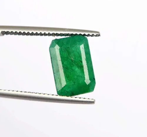 Vista 5 de GEMHUB 4.35 quilates perfecto corte esmeralda verde natural esmeralda piedra preciosa suelta para anillo colgante B-8056, Gema, Zambian - esmeralda