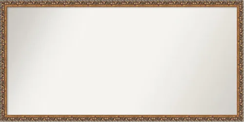 Vista 120 de Amanti Art Espejo de baño de bronce para sobre fregadero, 29 x 19 pulgadas, espejo rectangular de bronce antiguo, marco de madera tradicional