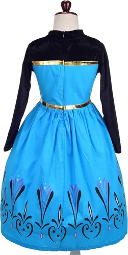 Vista 4 de Dressy Daisy Disfraz de princesa de hielo para niñas, disfraz de Halloween y Navidad, talla 2-10