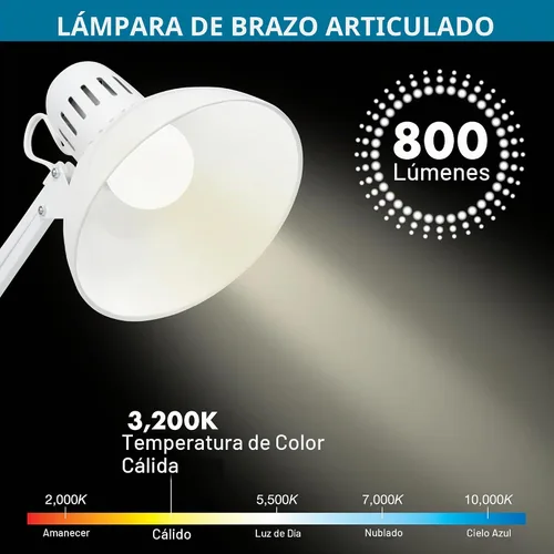 Vista 4 de Studio Designs Lámpara con brazo giratorio con foco CFL de 13 w