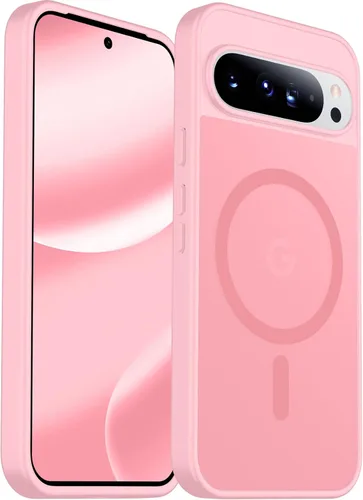 Vista 34 de SPIDERCASE Funda magnética para Google Pixel 9A, protección contra caídas de grado militar, delgada, translúcida, mate, a prueba de golpes