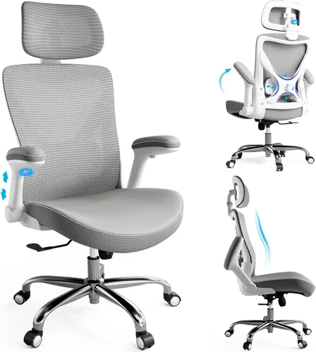 Vista 10 de [Usado] Ergalithic Silla de Oficina para Casa Ergonómica - Silla de Escritorio en Forma de X para Computadora de Malla con Cuero de PU, Soporte