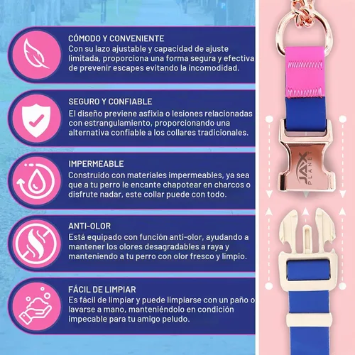 Vista 3 de Jelly - Collar para perro martingala impermeable, collar de nailon sin tirones con hebilla de metal de aleación y anillo en D para entrenamiento