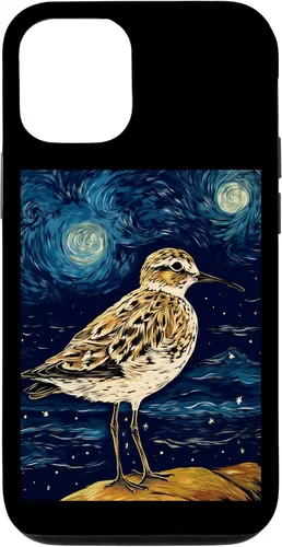 Vista 11 de Funda para iPhone 12 mini Sandpiper Starry Night Painting Hombres Mujeres Niños