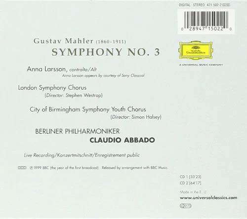Vista 2 de Symphony 3 (2 CD)
