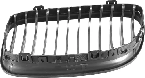 Vista 4 de X AUTOHAUX Par de coche parrilla delantera negro mate ABS plástico capó riñón rejilla para BMW E90 E91 4-puerta 2009-2011