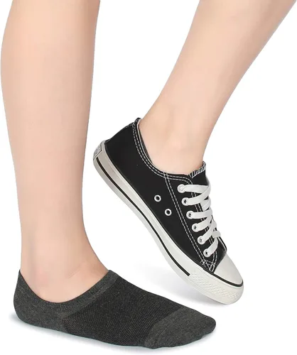 Vista 5 de Leotruny 6 pares de calcetines de bambú con diseño de malla de corte bajo antideslizantes sin presentación