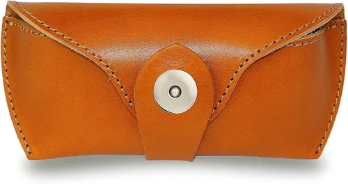 Vista 3 de DK86 Genuine Leather Glasses Case Sunglasses Pouch Eyeglass Case for Men and Women